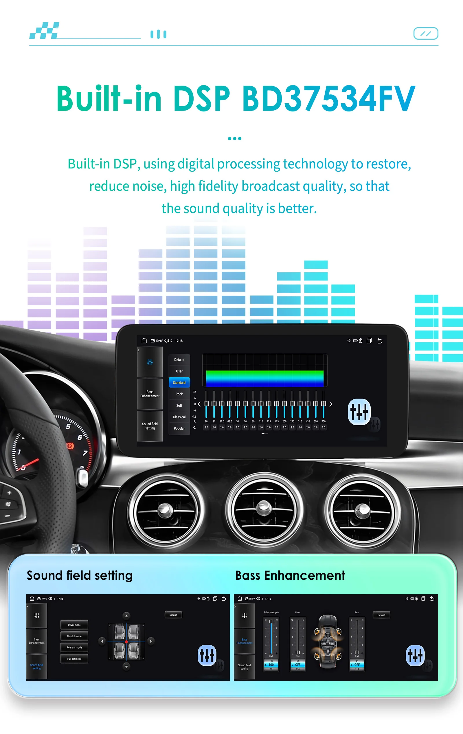 10.25" Android Auto Car Radio for Mercedes Benz C-Class W205 2015 - 2018 NTG 5.0 Intelligent System CarPlay GPS RDS DSP 4G BT