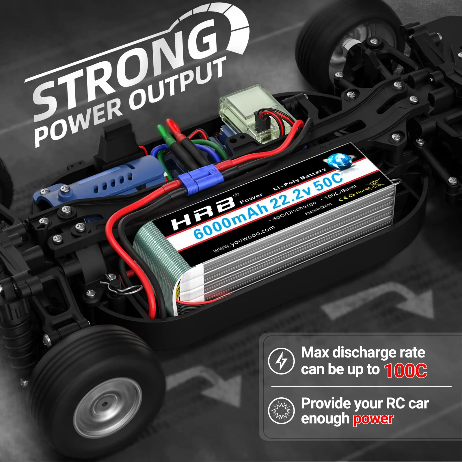 HRB Lipo Battery 6S 6000mah XT60 XT90 EC5 50C 22.2V RC Lipo Battery for Quadcopter Airplane Car Truck 500 600 Helicopter