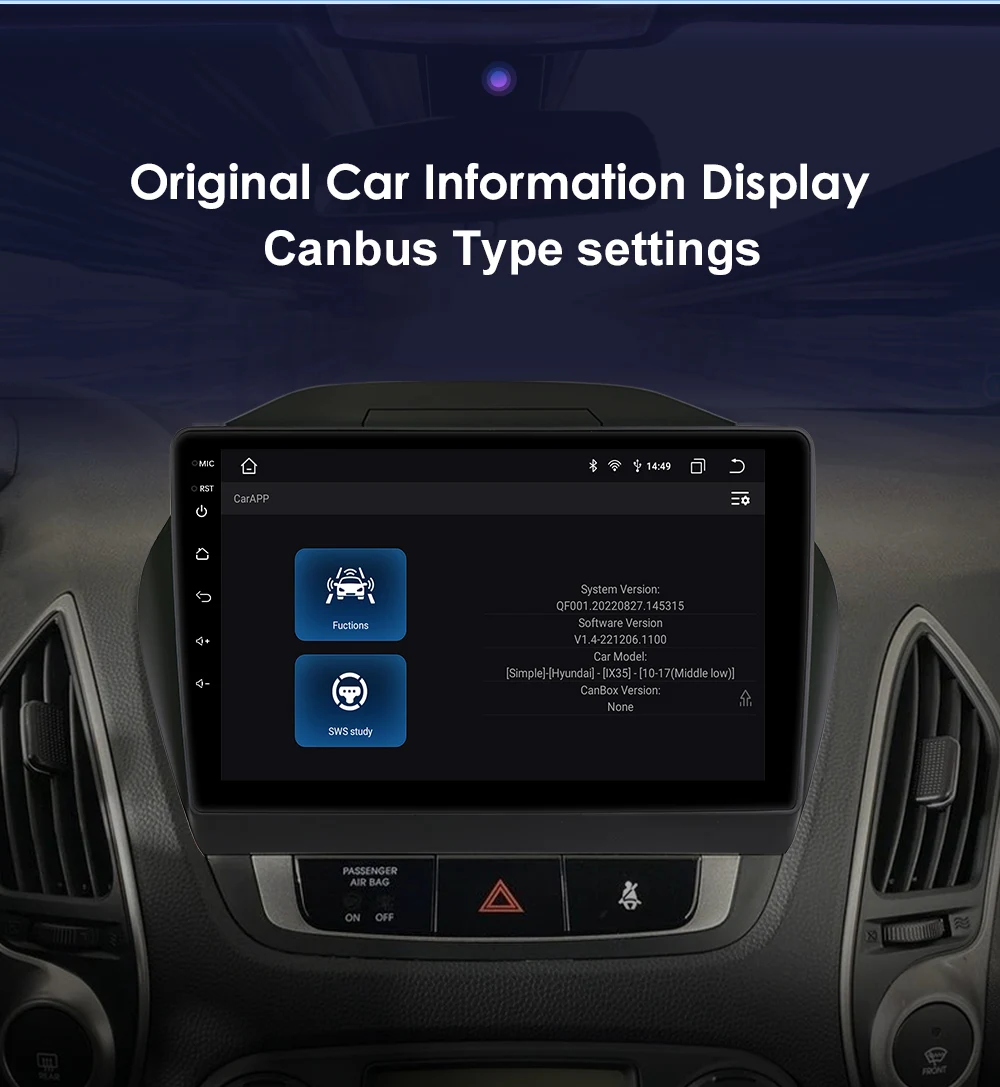 Hizpo 2 DIN Android Auto Radio For Hyundai Tucson 2 IX35 2011 - 2017 Carplay 4G Car Multimedia GPS 2DIN Autoradio Head Unit AI