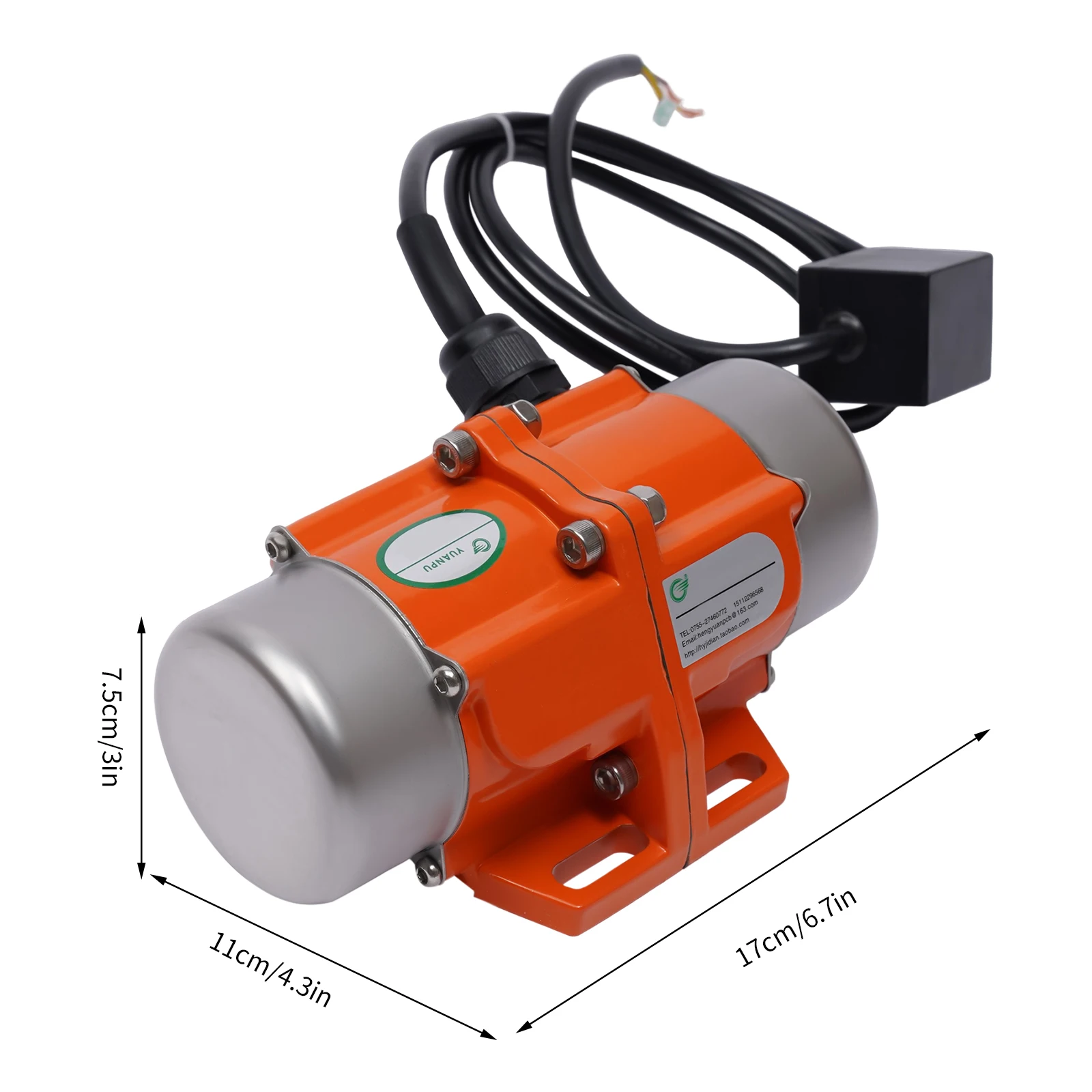 60W 220V 3000rpm Single Phase Vibration Motor Small Motor Vibrator High-Quality Vibration Motor for Mining, Coal, Electricity