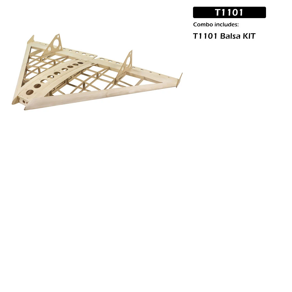 T11 Air Kart 1000mm Wingspan Balsa Wood RC Airplane Glider KIT/ KIT+Power Combo