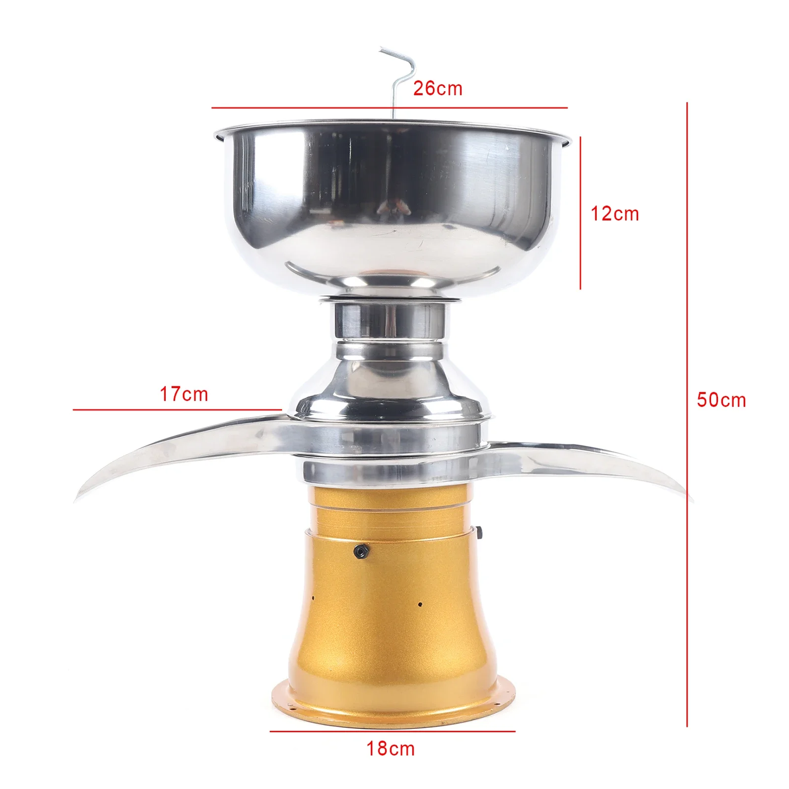 50L/H Electric Milk Cream Separator Commercial Stainless Steel Centrifugal Skimmer Household Butter Milk Skimming Machine