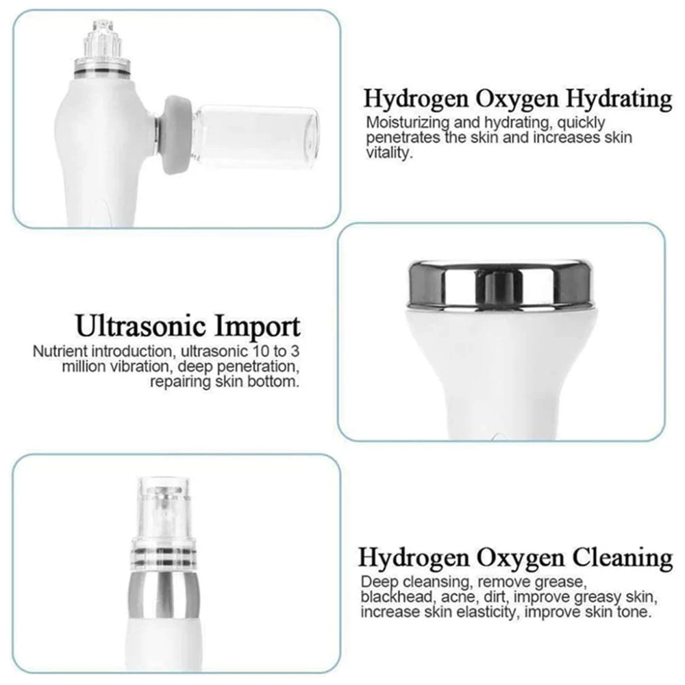 AOKO 6/7 In1 H2-O2 Hydro Dermabrasion Hydrogen dermabrasion Bio-lifting Spa Facial Ance Pore Cleaner Facial Bubble Machine
