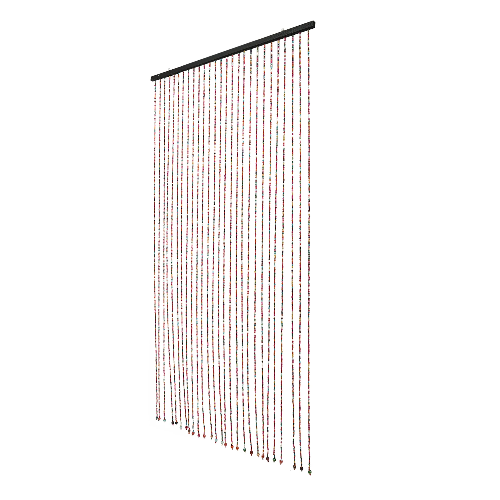 Bamboo Wood Beaded Curtain Wear Resistance Doorway Bead String Curtain Easy To Store for Wall Decoration/Room Divider