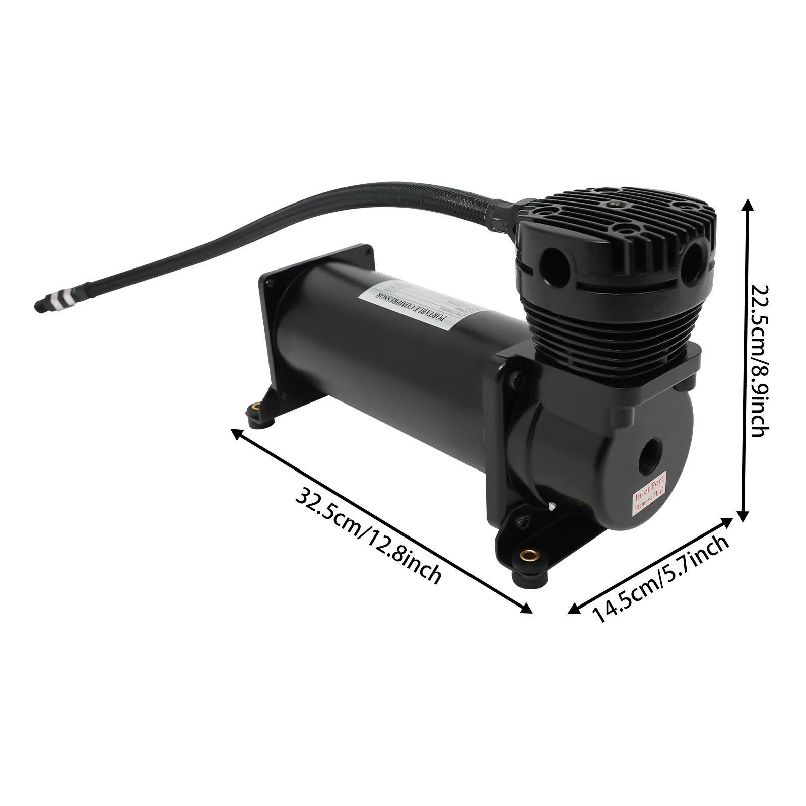 12V Portable Air Compressor Suspension Air Pump 200 PSI IAir Ride Suspension Compressor for Inflating Tire