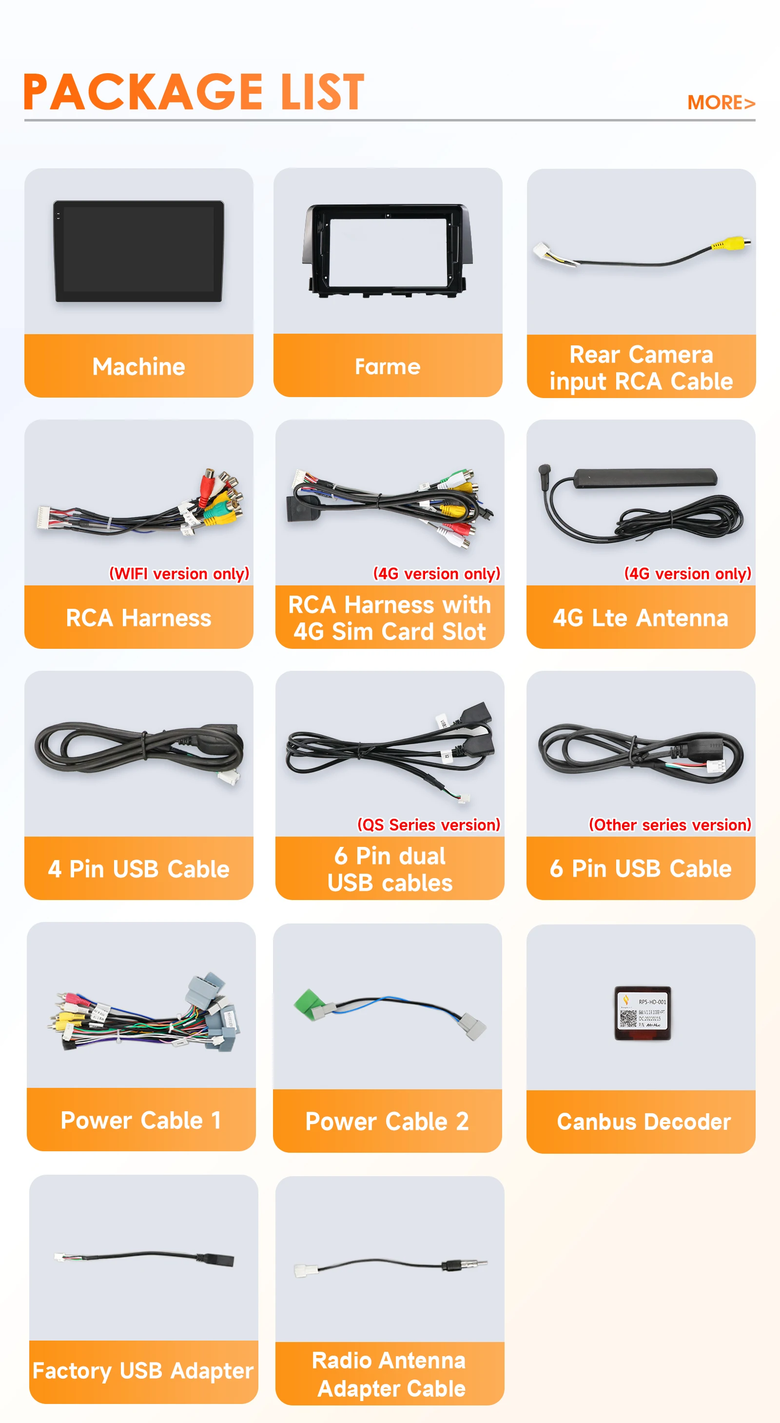 Hizpo Android 14 Car Intelligent Systems For Honda Civic 10th 2016 - 2018 Radio Carplay Multimedia GPS 2din 4G Navigation 8 Core
