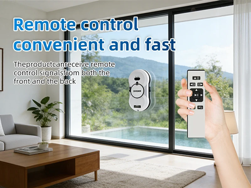 DIVEDEER Smart Water Spray Window Cleaning Robot High Suction Electric Window Cleaner Double-sided Glass Vacuum Cleaner