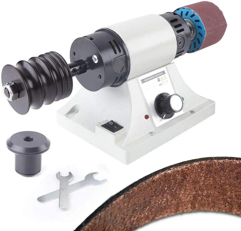350W Leder Poliermaschine Lederprodukt Polieren Poliergerät 0-8000 U/min Einstellbar,Leather Polierer