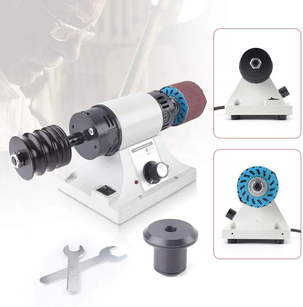 350W Leder Poliermaschine Lederprodukt Polieren Poliergerät 0-8000 U/min Einstellbar,Leather Polierer