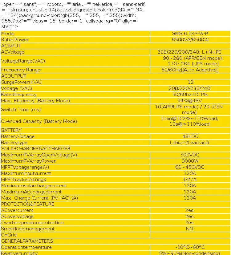 POWLAND 13KW Soalr Inverter MPPT 120A Charger PV Input 500Vdc 18000W 220VAC 48VDC Pure Sine Wave inverter DC/AC With WiFI BMS