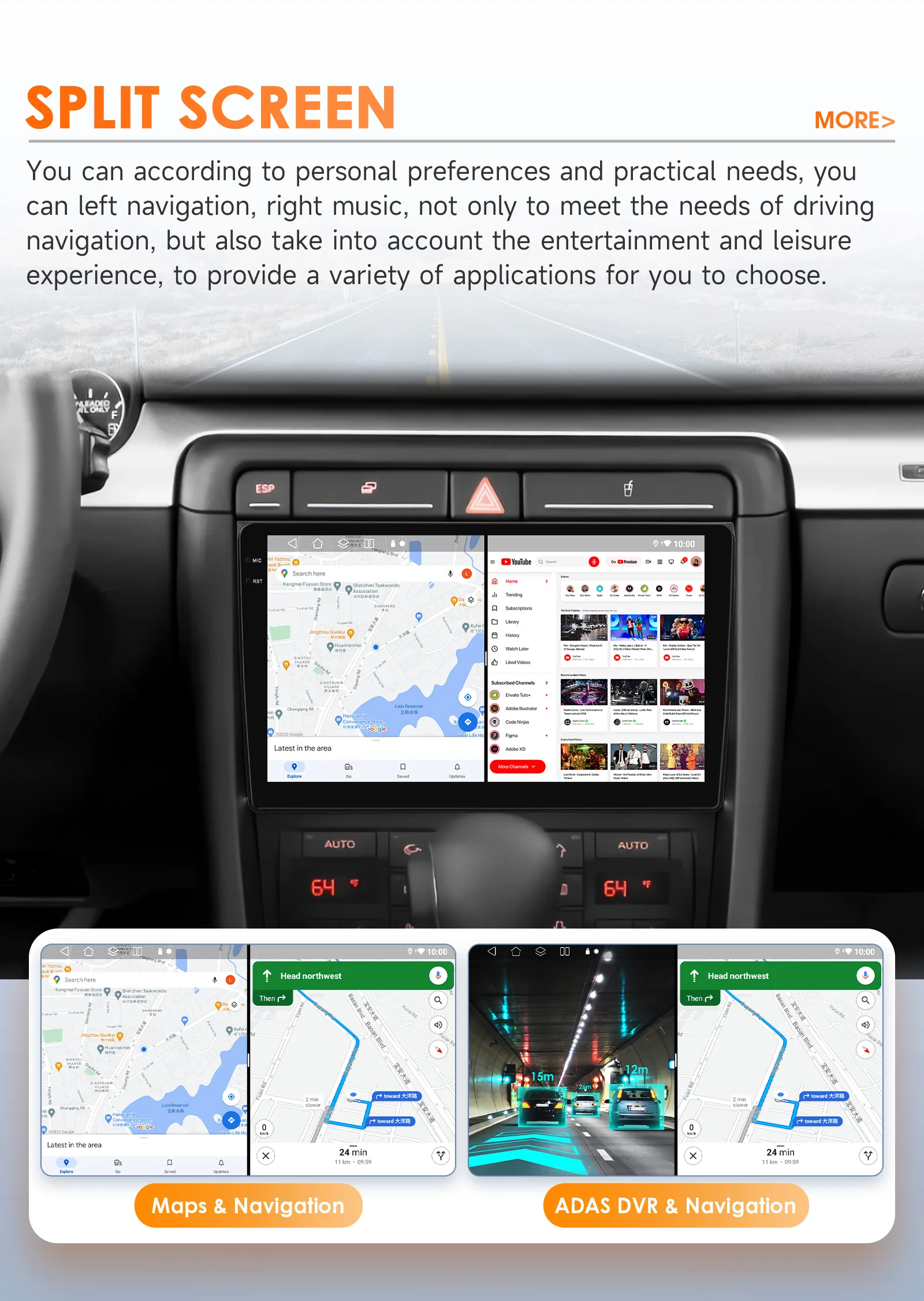 Hizpo 2Din 9-inch Android Car Radio for Audi A4 B8 B7 B6 S4 RS4 2000 - 2009 SEAT Exeo BT 4G DSP RDS CarPlay GPS Navigation 360CAM