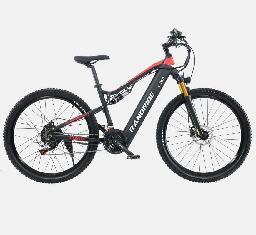 YG90 E-bike 1000W Motor 48V17AH Lithium Battery 27.5 inch All terrain Tire Electric Bicycle Hydraulic Brake Adult Electric Bike