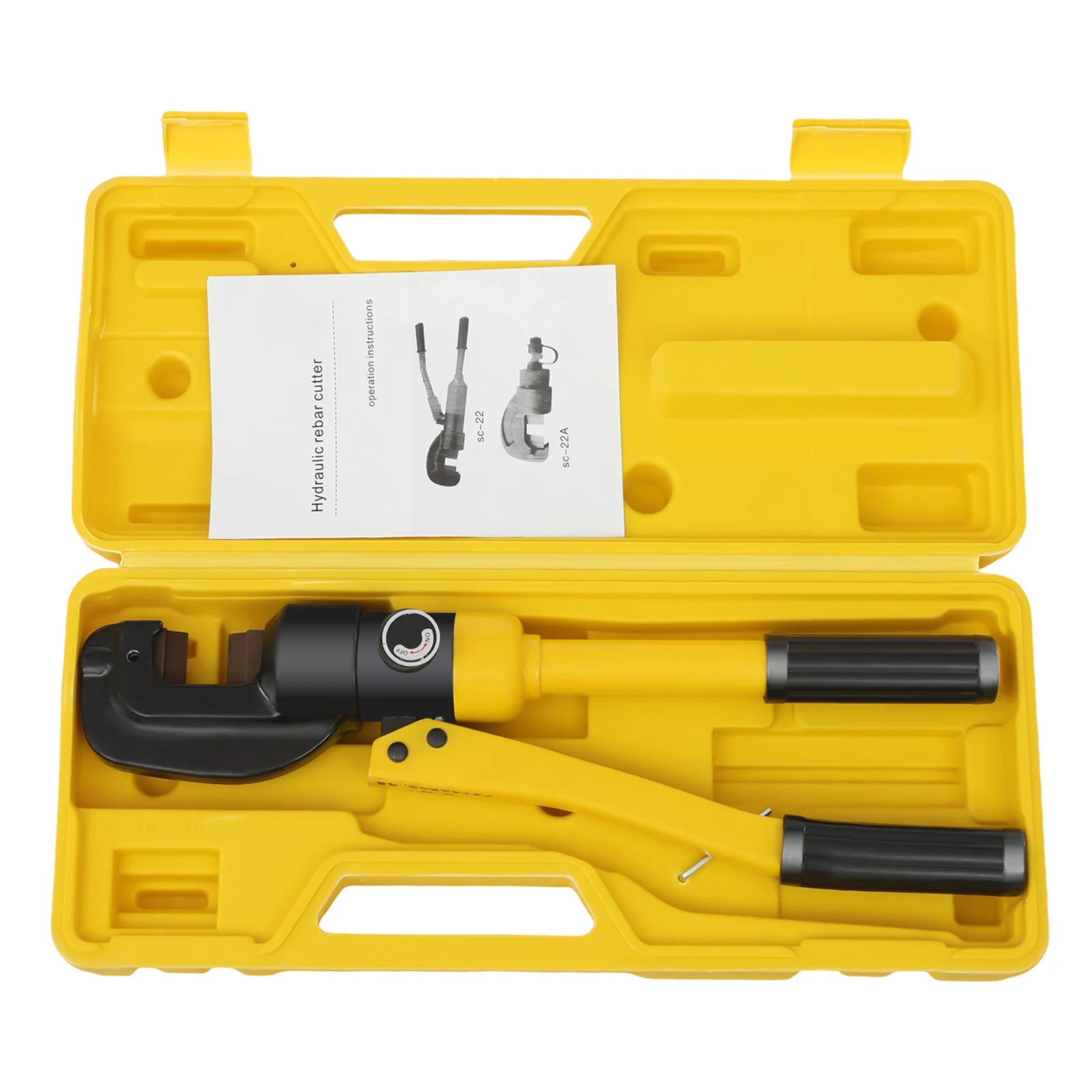 8 Ton Hydraulic Rebar Cutter Hydraulic Clamp Steel Bar Cutting Handheld Cutting Tool 16mm for Metal Chain Steel