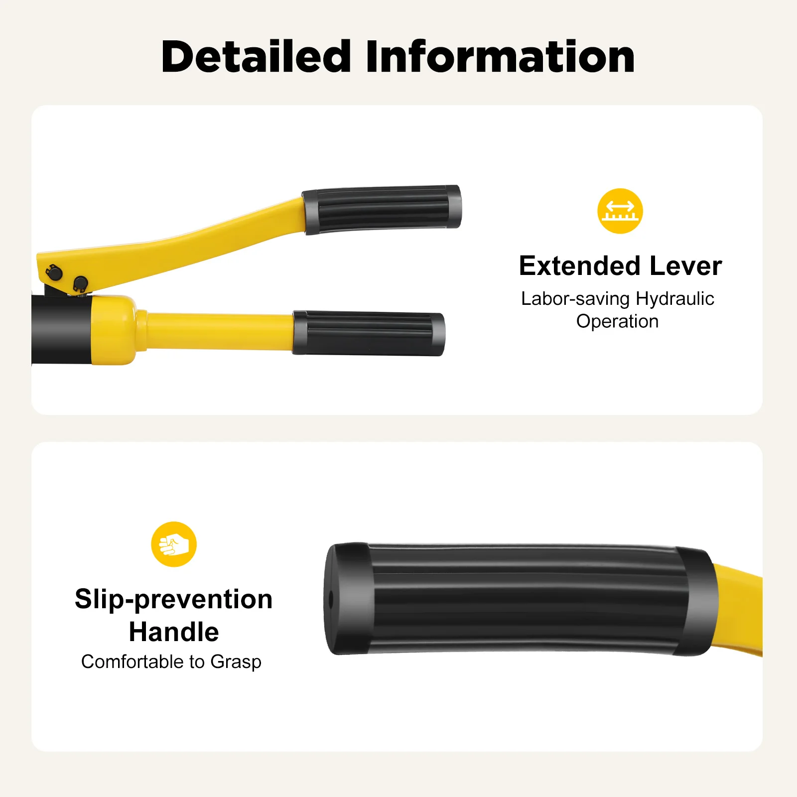 8 Ton Hydraulic Rebar Cutter Hydraulic Clamp Steel Bar Cutting Handheld Cutting Tool 16mm for Metal Chain Steel
