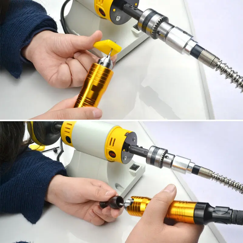 220V 350W Stone Polishing Machine DIY Woodworking Jade Jewelry Dental Bench Lathe Machine Grinding Machine Sanding Tools