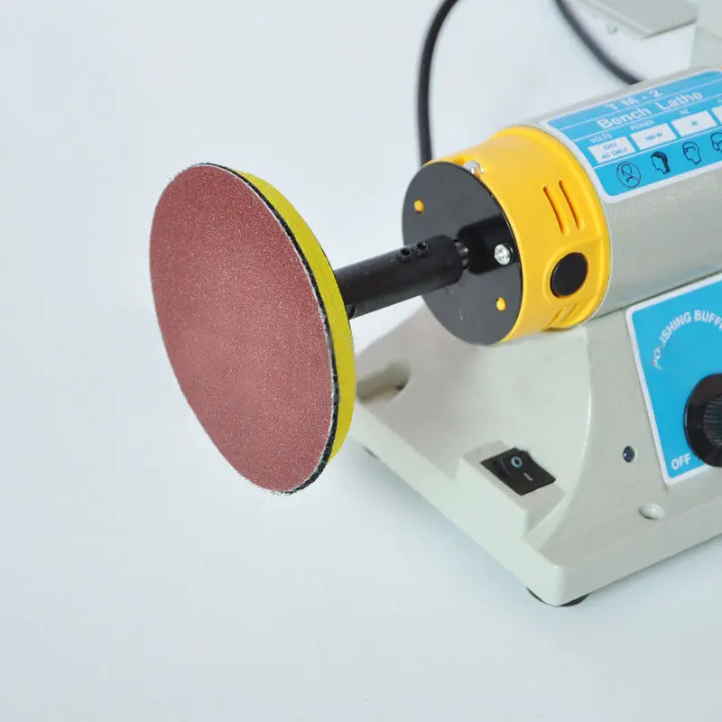 220V 350W Stone Polishing Machine DIY Woodworking Jade Jewelry Dental Bench Lathe Machine Grinding Machine Sanding Tools
