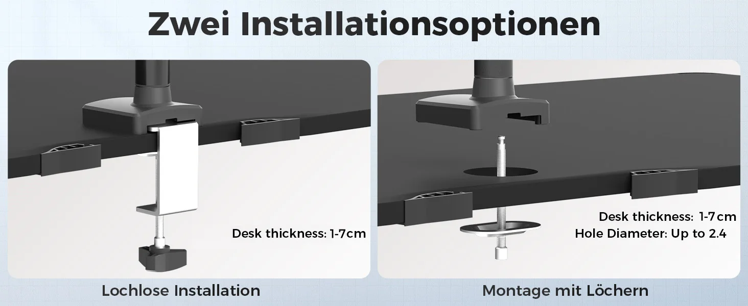 GTPLAYER Monitor Mount Mount Monitor Arm Monitor Holder For 13 To 32 Inch Screens Single Monitor Arm Stand Holds 2 ~ 10 kg