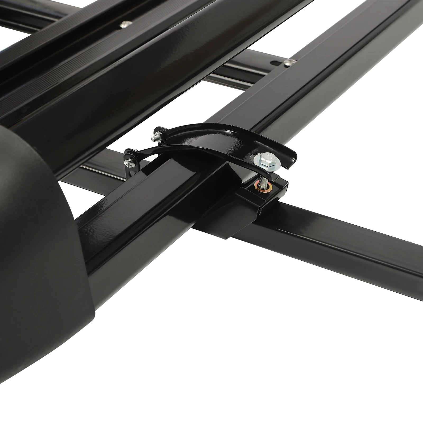 140x100cm/160×100cm Universal Aluminum Car Roof Rack Cargo Basket Tray Luggage Carrier Black Load 150kg for SUV w/Built-in Racks