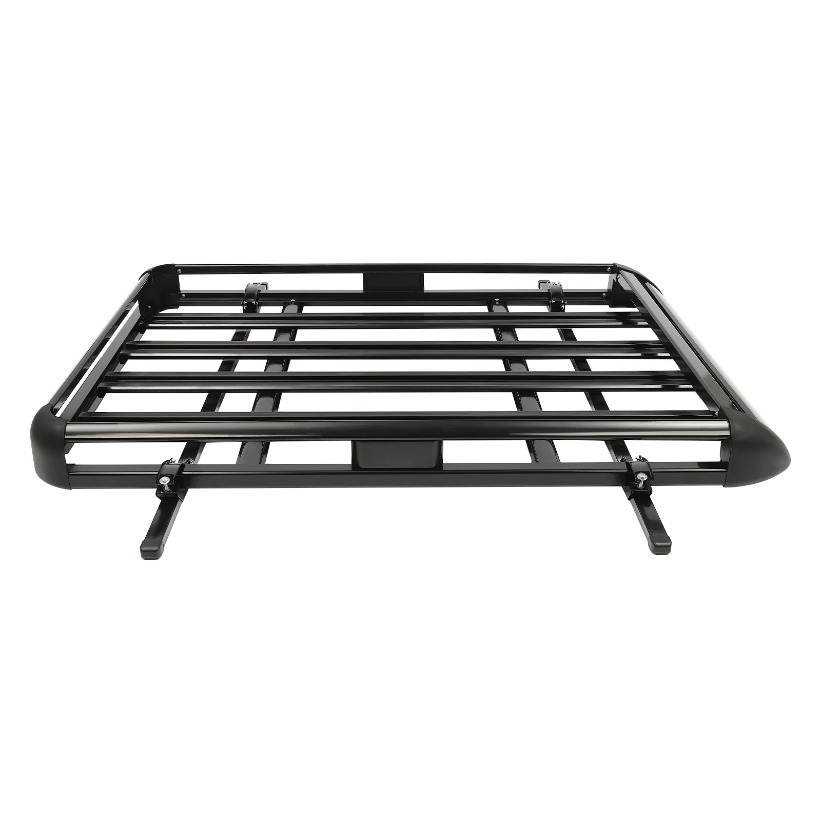 140x100cm/160×100cm Universal Aluminum Car Roof Rack Cargo Basket Tray Luggage Carrier Black Load 150kg for SUV w/Built-in Racks