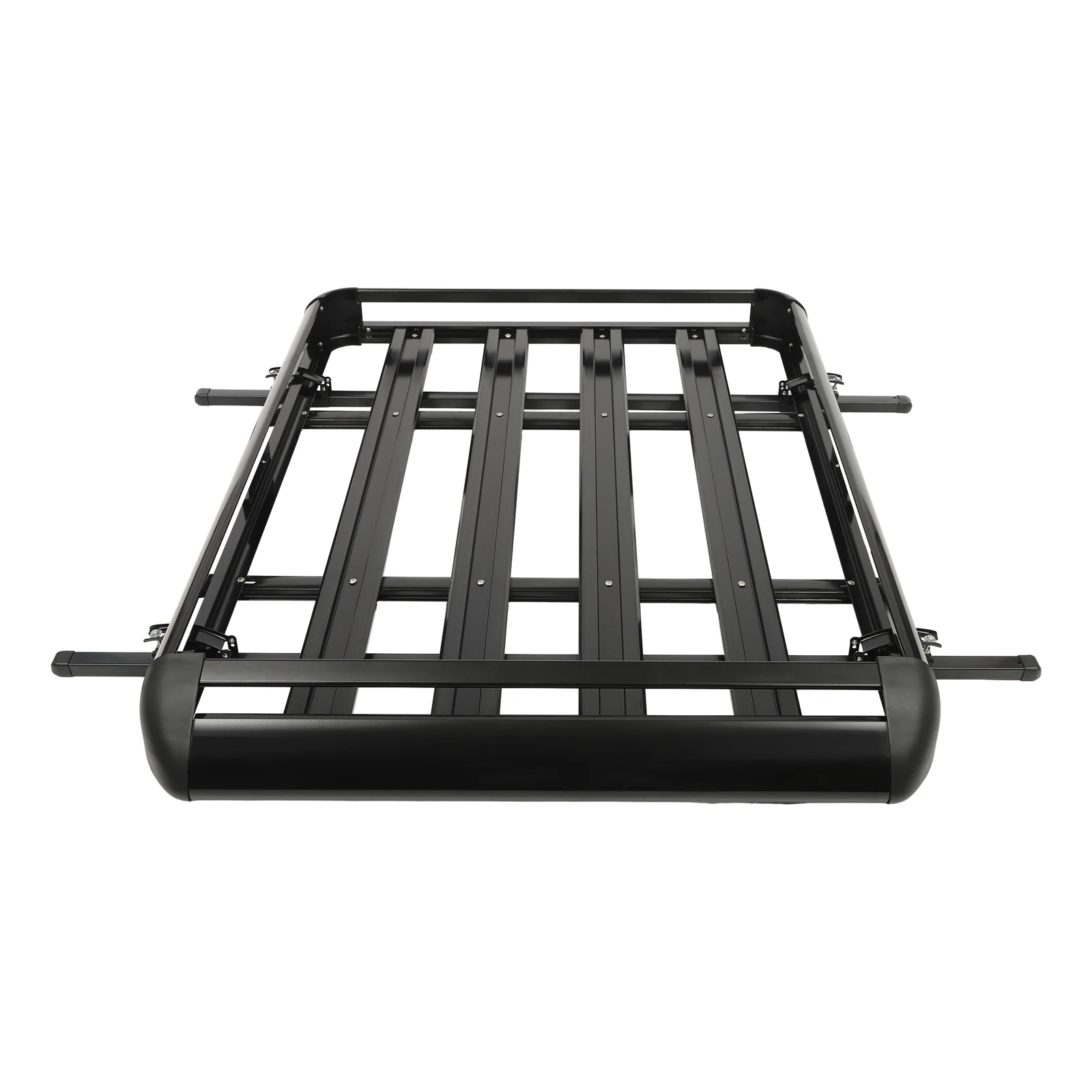 140x100cm/160×100cm Universal Aluminum Car Roof Rack Cargo Basket Tray Luggage Carrier Black Load 150kg for SUV w/Built-in Racks