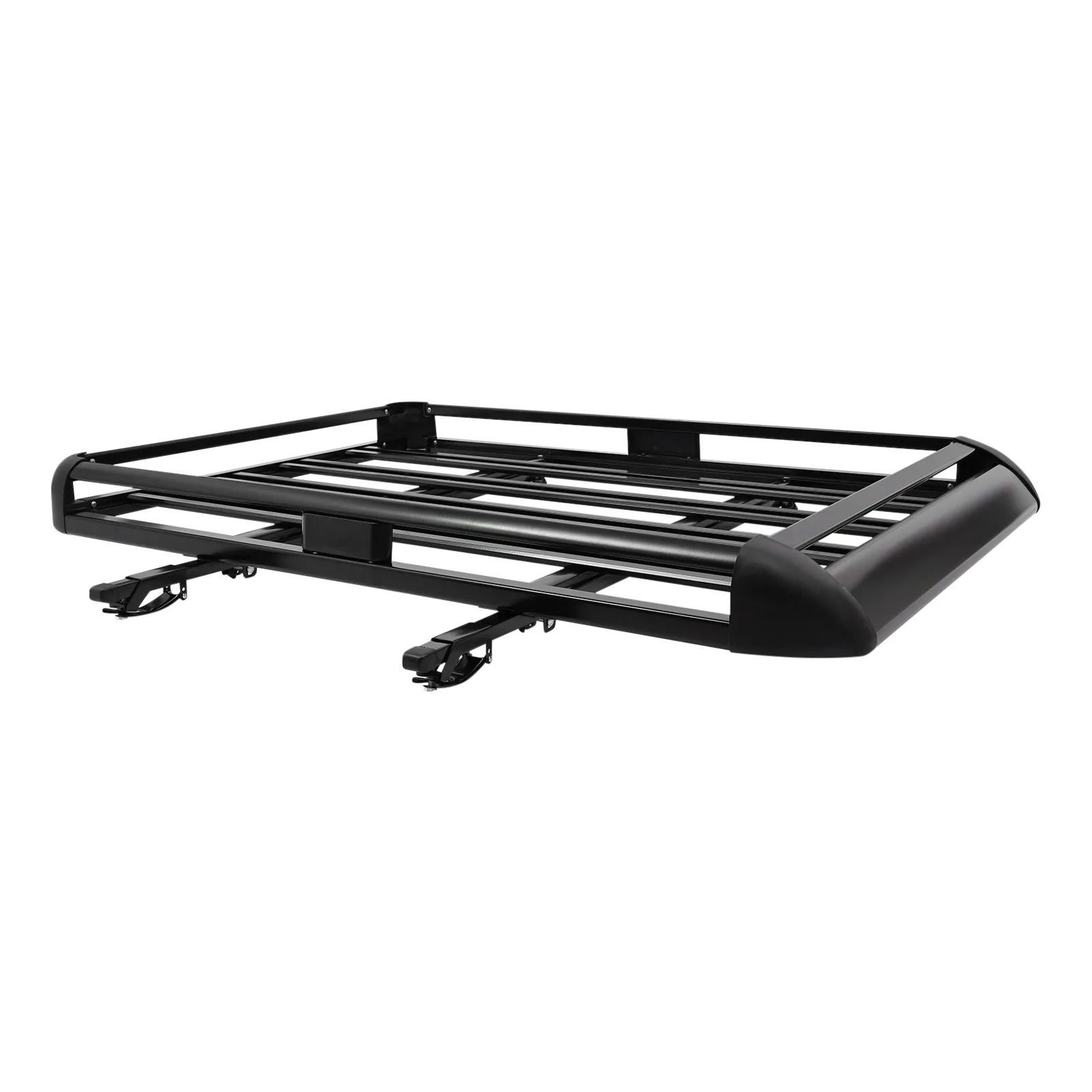 140x100cm/160×100cm Universal Aluminum Car Roof Rack Cargo Basket Tray Luggage Carrier Black Load 150kg for SUV w/Built-in Racks