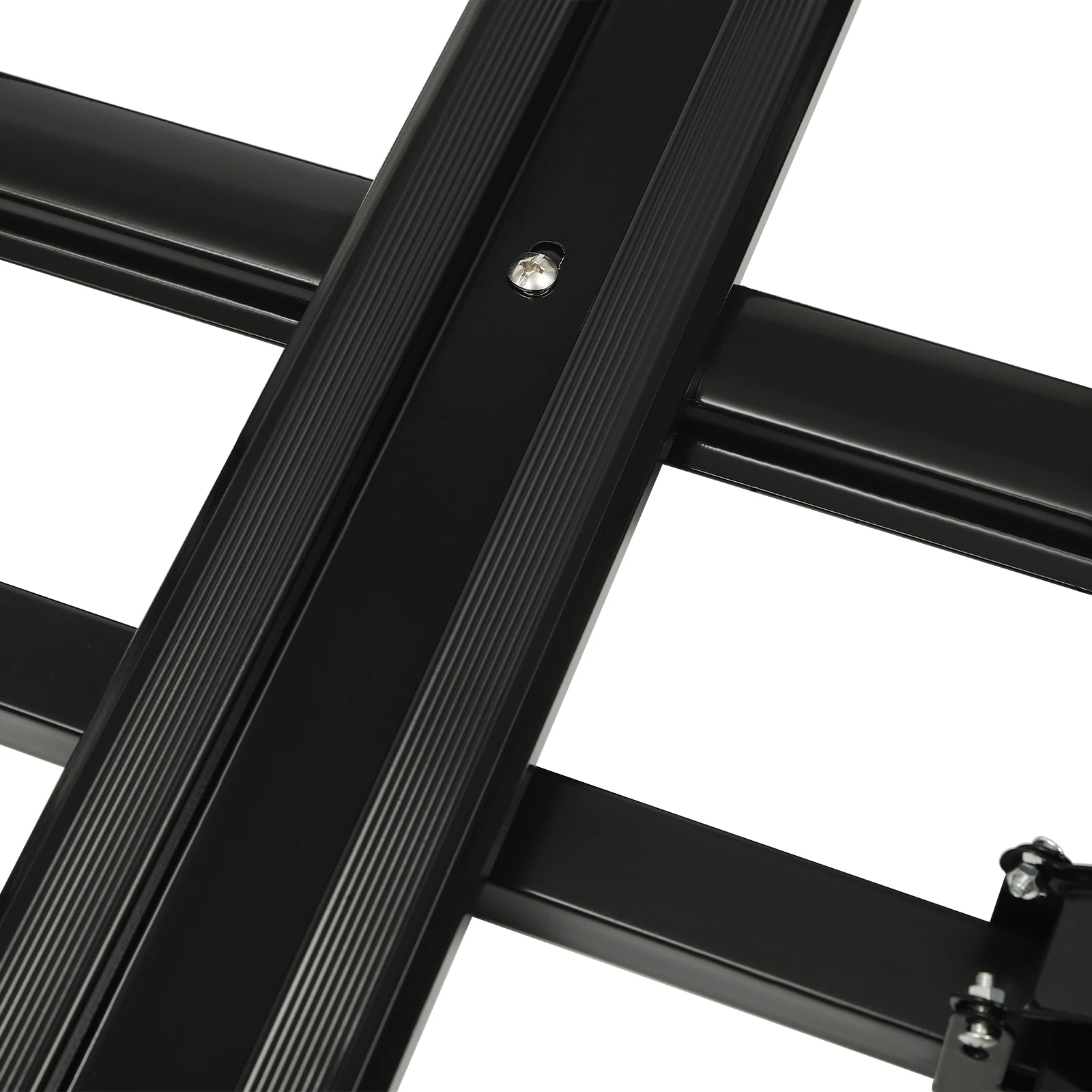 140x100cm/160×100cm Universal Aluminum Car Roof Rack Cargo Basket Tray Luggage Carrier Black Load 150kg for SUV w/Built-in Racks