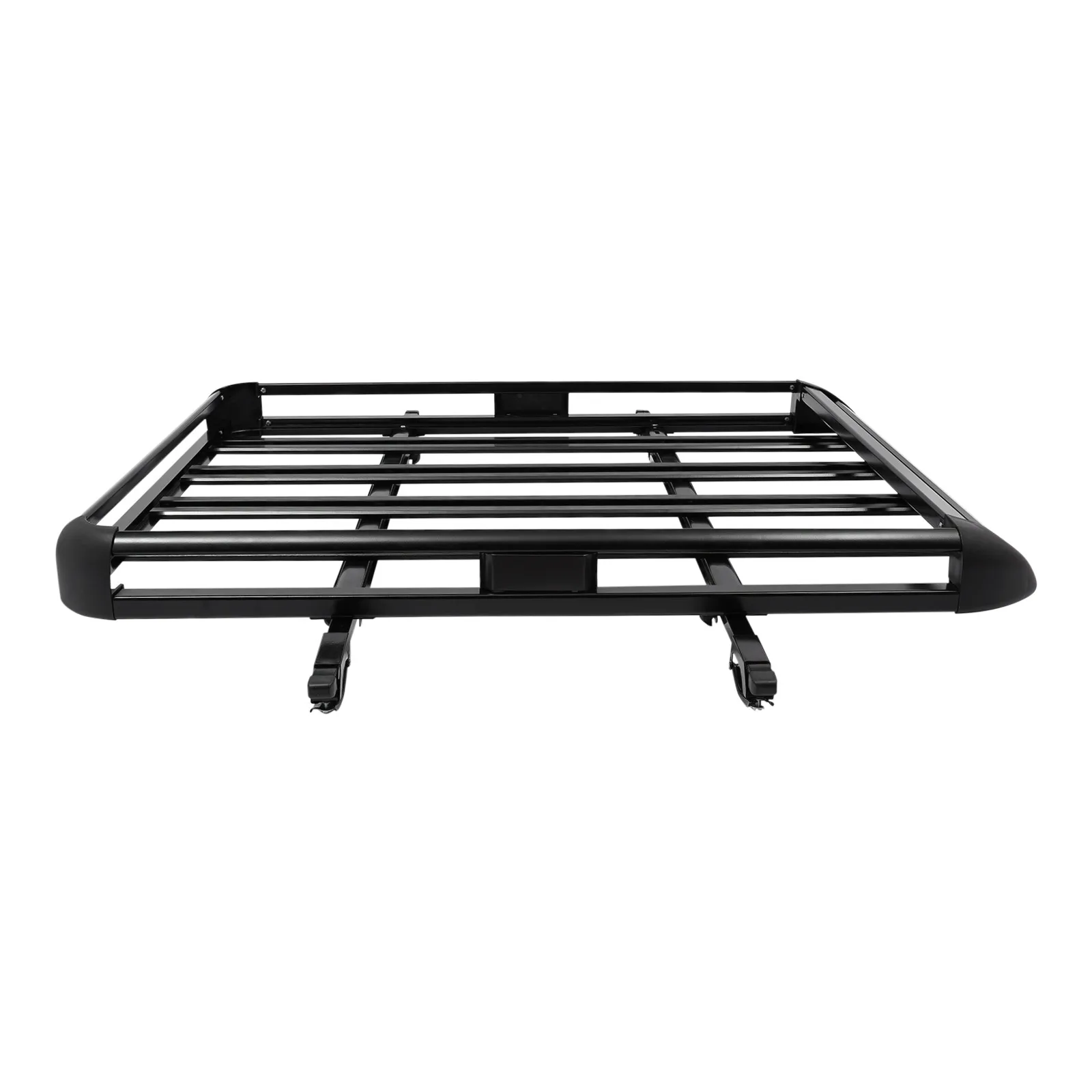 140x100cm/160×100cm Universal Aluminum Car Roof Rack Cargo Basket Tray Luggage Carrier Black Load 150kg for SUV w/Built-in Racks