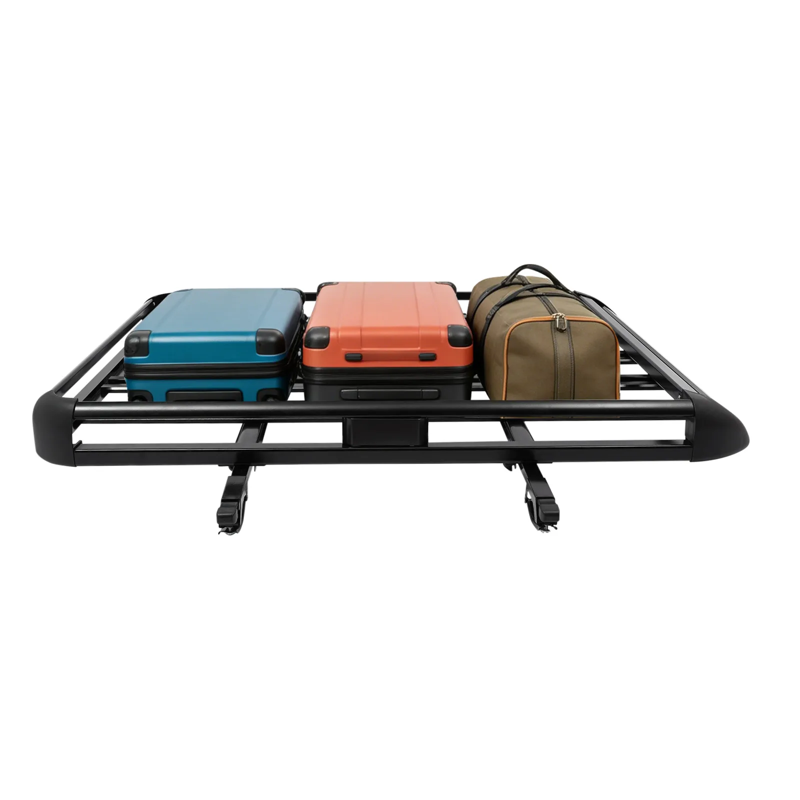 140x100cm/160×100cm Universal Aluminum Car Roof Rack Cargo Basket Tray Luggage Carrier Black Load 150kg for SUV w/Built-in Racks
