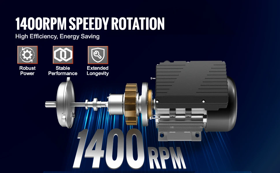 SucceBuy 0.55KW Electric Motor AC Air Compressor Motor Single Phase 19mm Keyed Shaft CW/CCW Rotation for Agricultural Machinery