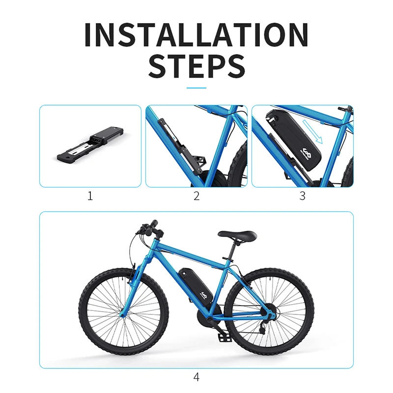 Ebike Battery Hailong 36V 48V 52V 15Ah 20Ah 24Ah 18650 21700 Electric Bike Batteria for 250W 350W 500W 750W 1000W Motor