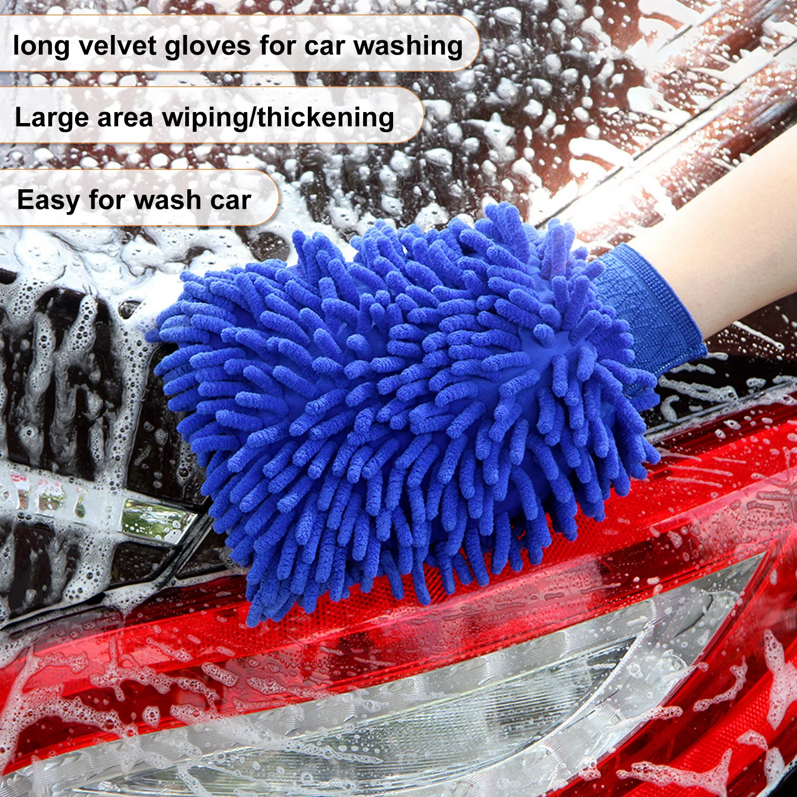 Handheld Pressure Washer Portable Powerful 21V Car Wash Gun 2pcs Rechargeable Battery for Home Floor Cleaning Watering w/ Gloves
