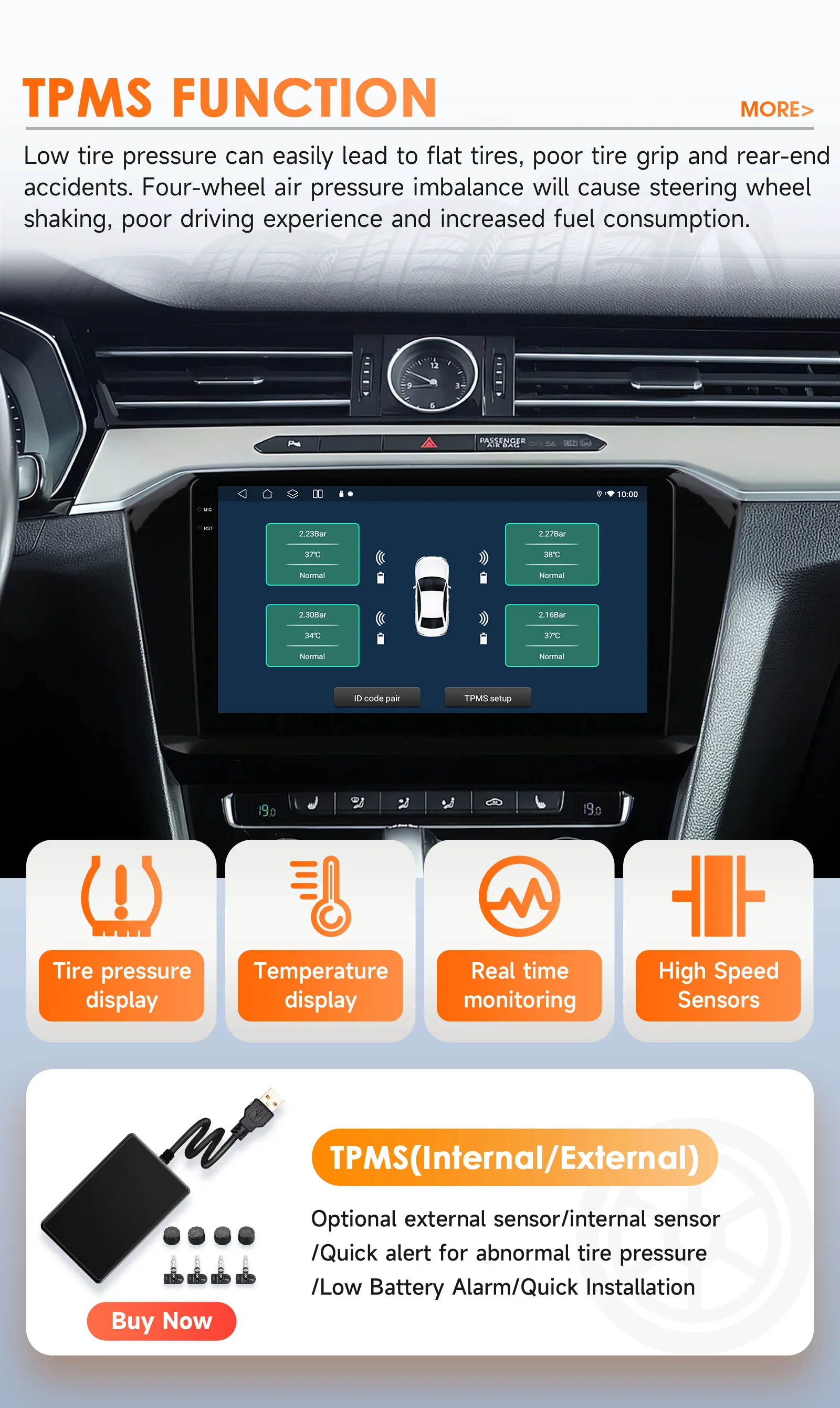10.1" Hizpo CarPlay 2Din Android Auto Car Radio for VW Volkswagen Passat B8 2015 - 2020 GPS RDS DSP SWC 4G BT Snapdragon 6115