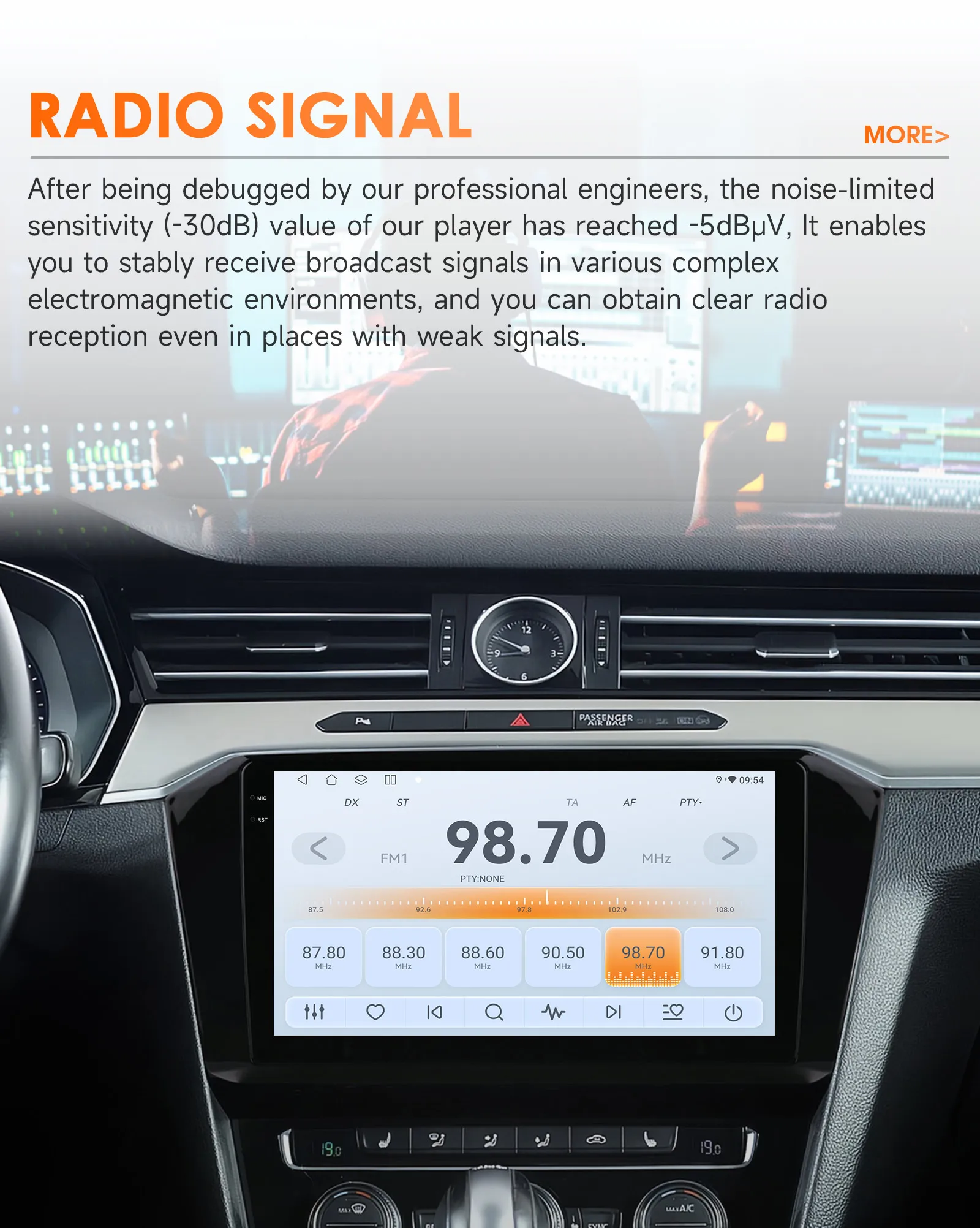 10.1" Hizpo CarPlay 2Din Android Auto Car Radio for VW Volkswagen Passat B8 2015 - 2020 GPS RDS DSP SWC 4G BT Snapdragon 6115