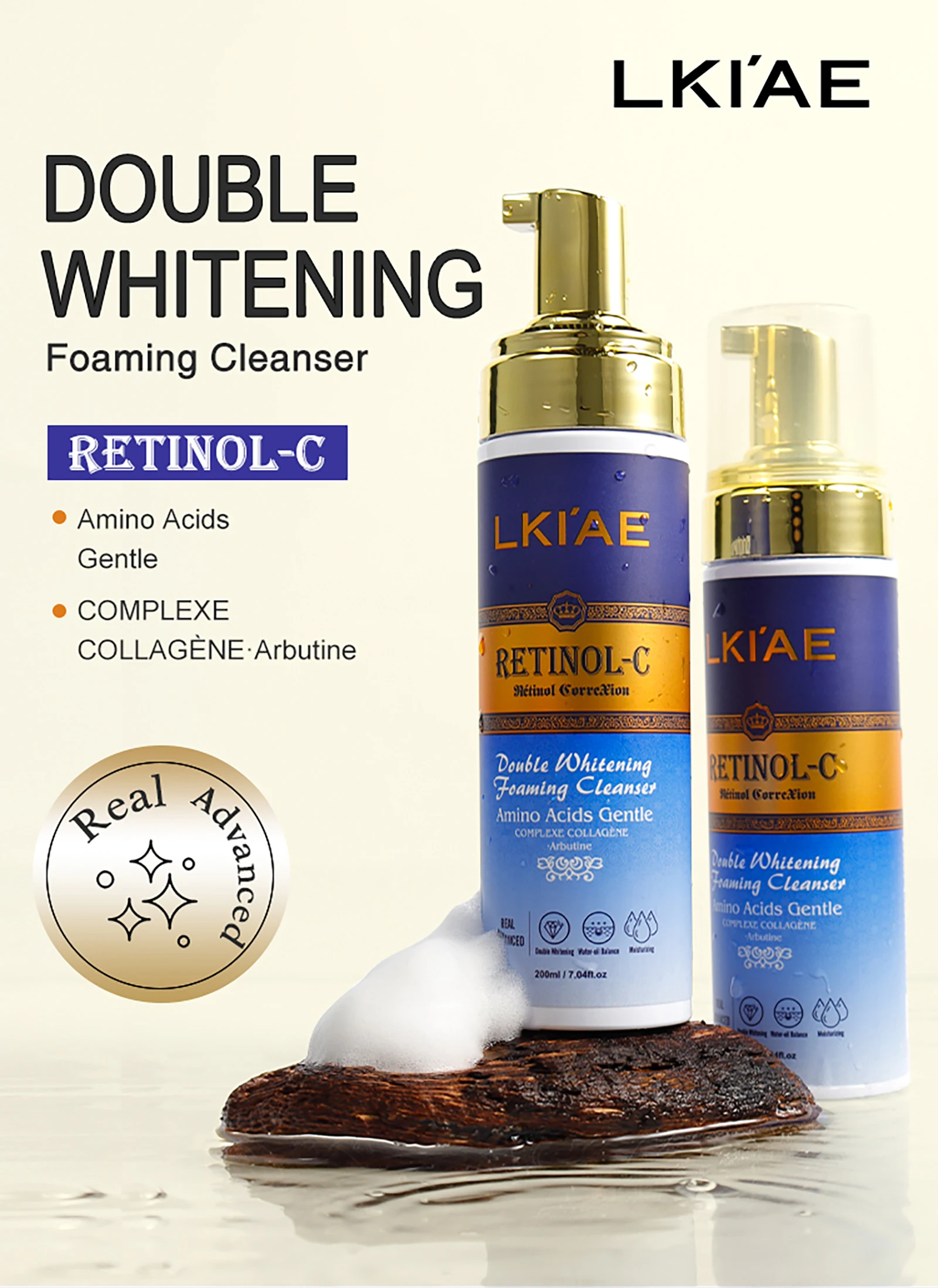 Hot Selling Brightening Lotion kit Women Organic 5Pcs Routine Skin Whitening And Skincare Set With Retinol