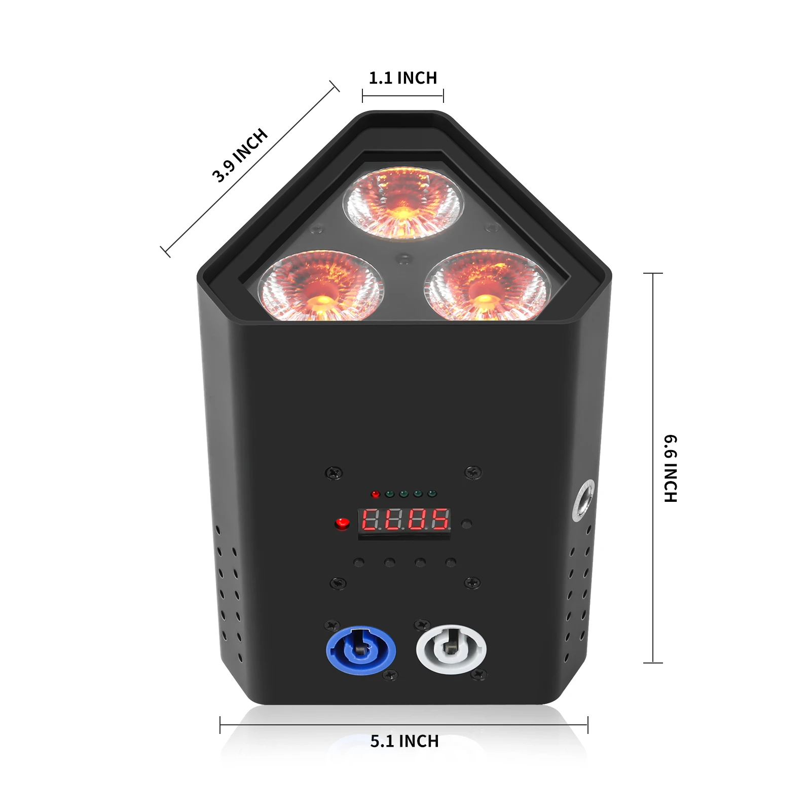 U'King 3x18W RGBWA+UV 6in1 Built-in Battery LED Par Light Wireless Remote Control DMX Wash Par Light for DJ Stage Performance