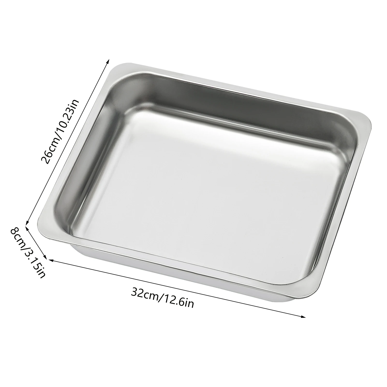 2/3 Food Trays Stainless Steel Chafing Dish With Lid Buffet Server Food Warmer