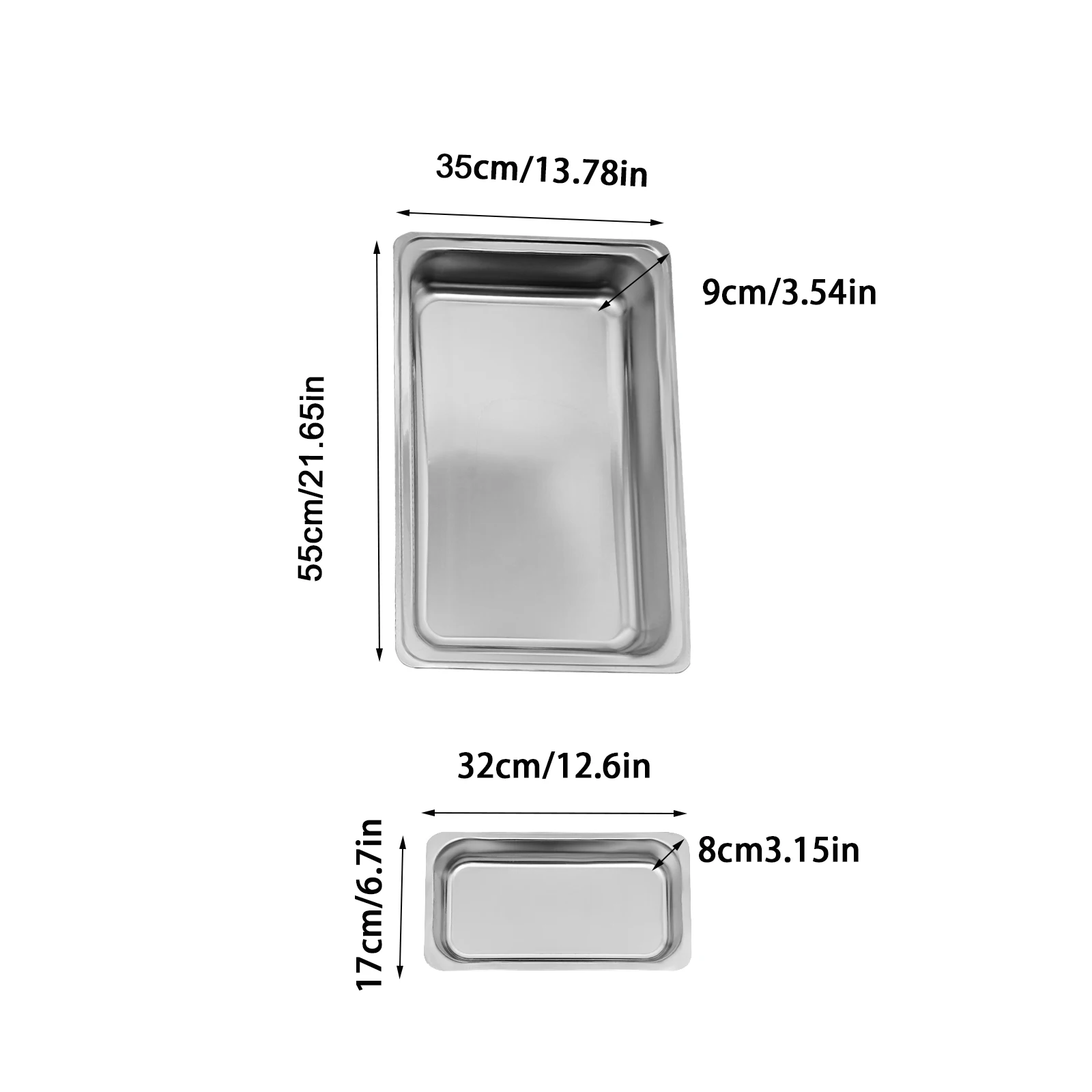 2/3 Food Trays Stainless Steel Chafing Dish With Lid Buffet Server Food Warmer