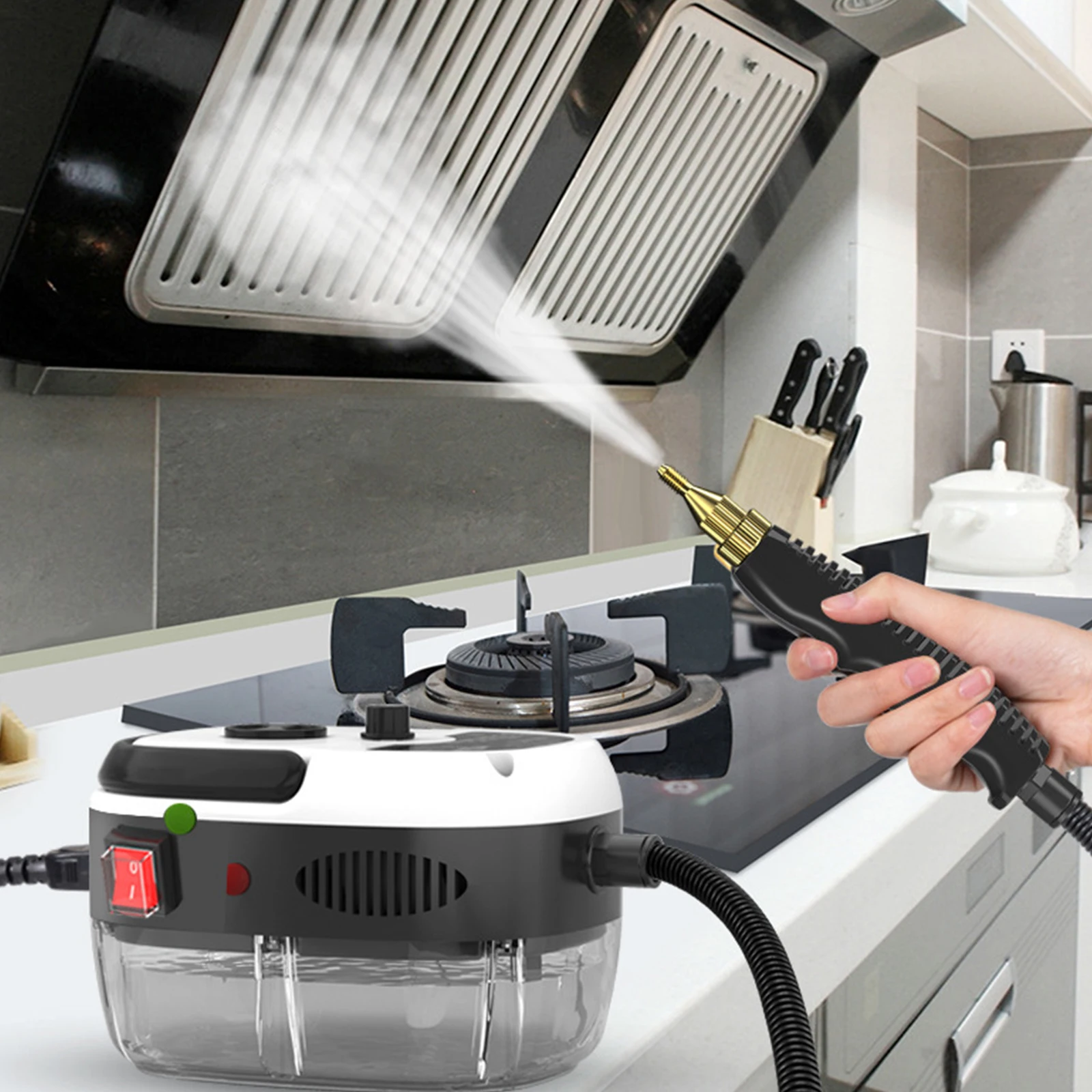 2500W Portable Steam lever handhad Steam lever High Temperature Pressure Pressure coating Machine With Brush Steam Vacuum