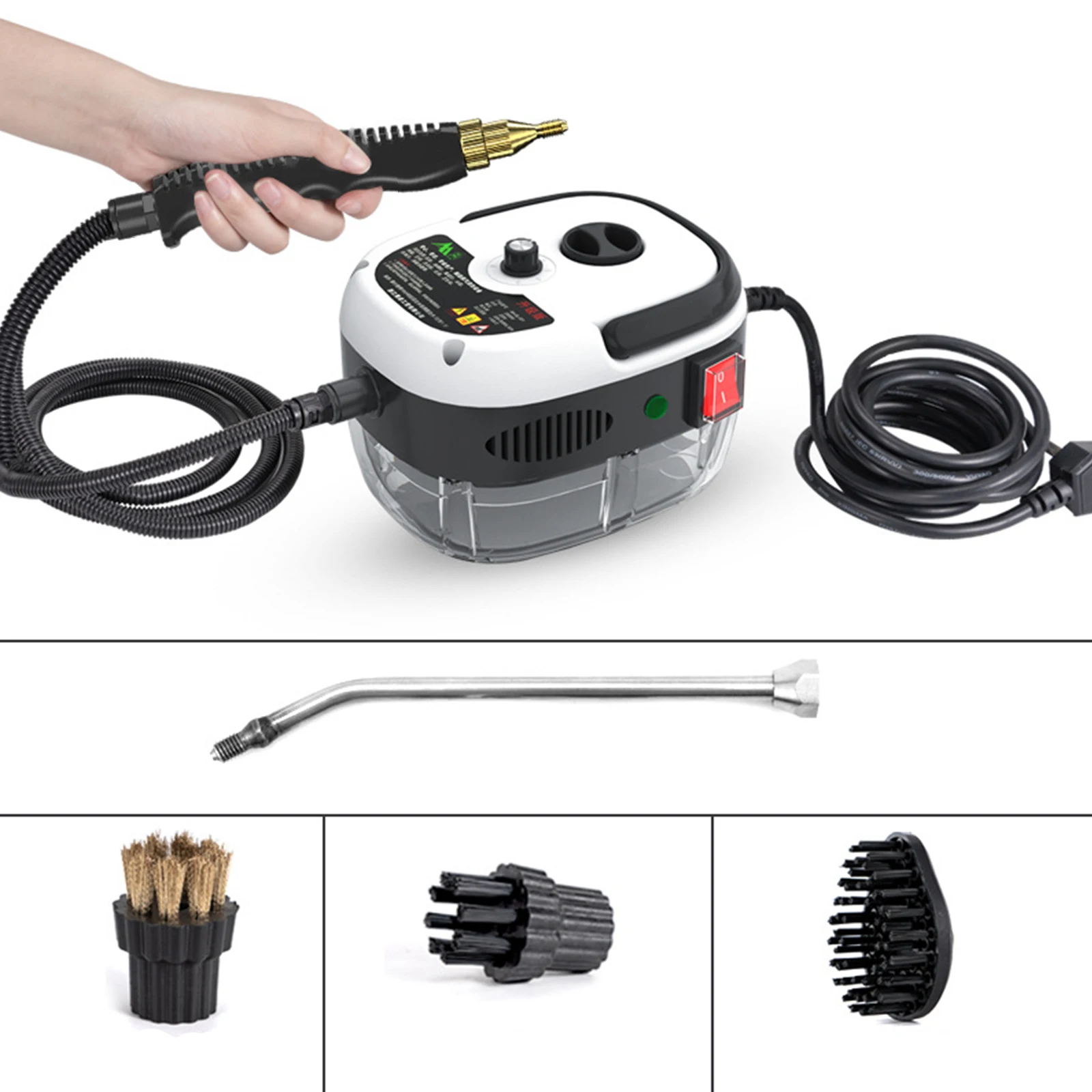 2500W Portable Steam lever handhad Steam lever High Temperature Pressure Pressure coating Machine With Brush Steam Vacuum