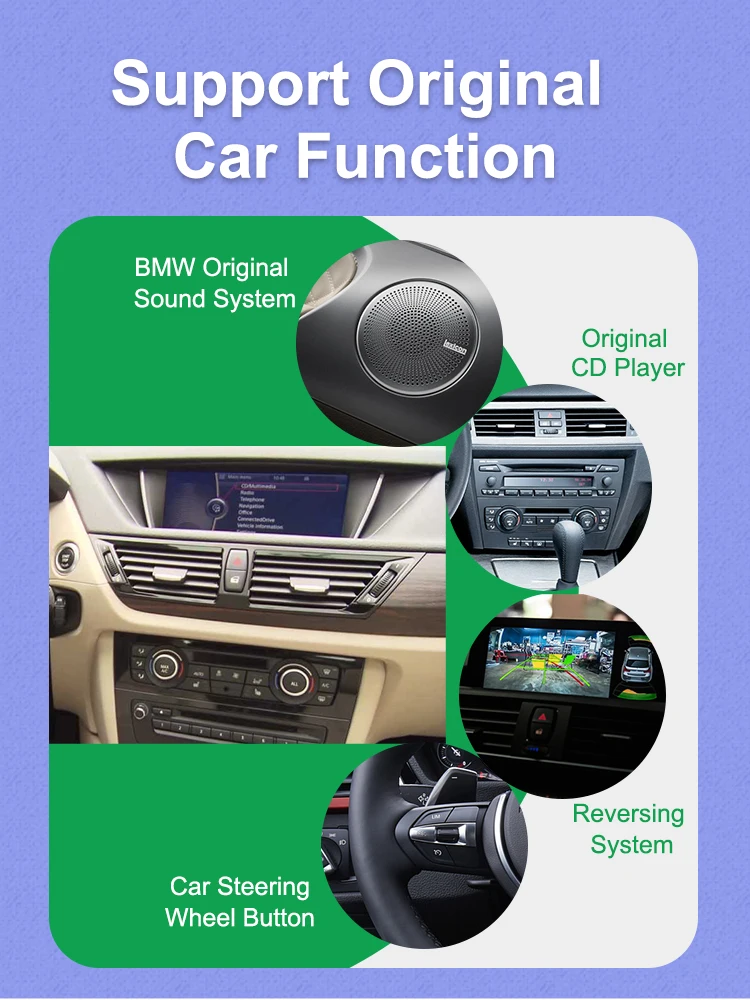 AUTOTOP 10.25 Inch 1920*720 Linux Screen Car Radio Wireless CarPlay Android Auto For BMW X3 X4 F25 F26 2011-2017 CIC NBT System