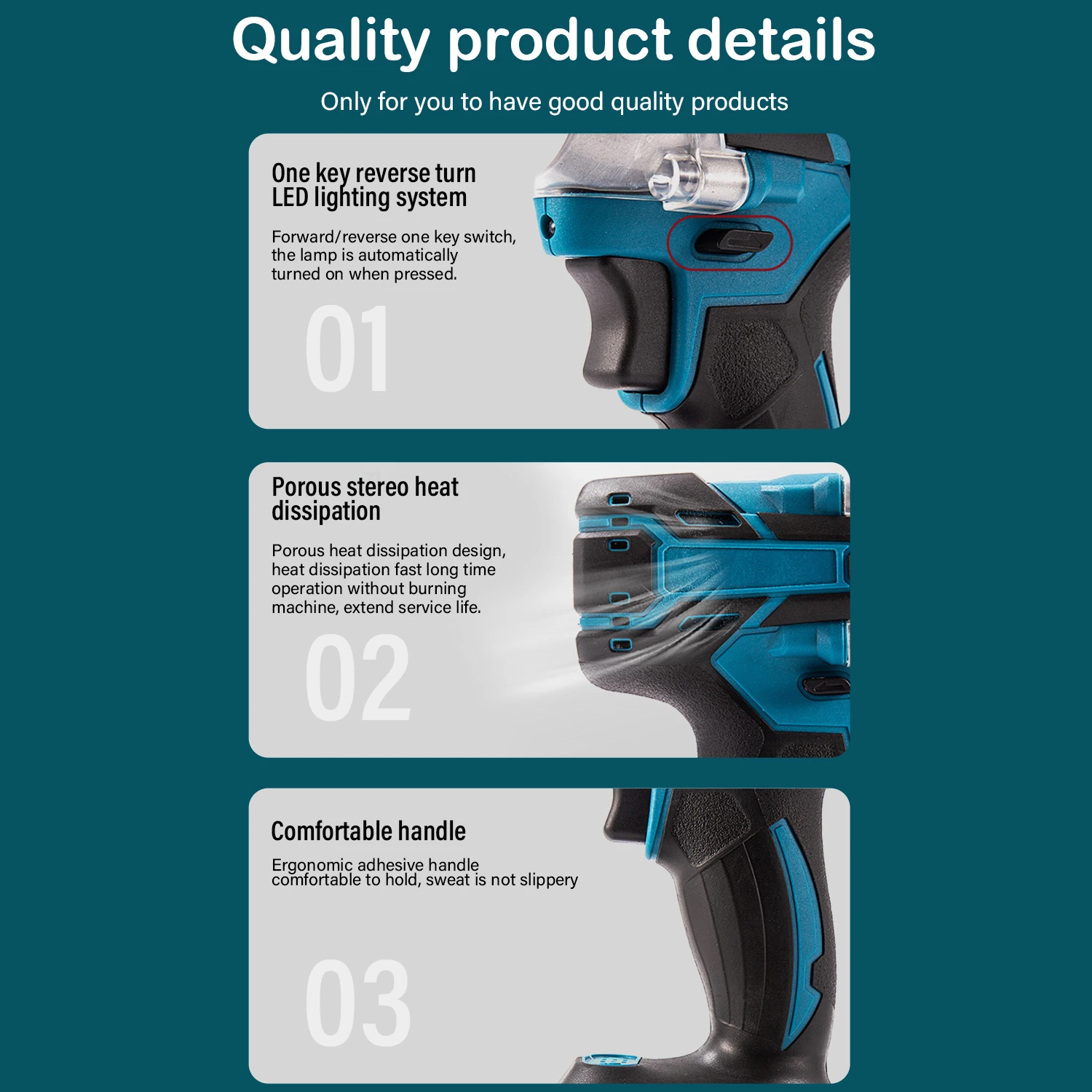 520N.m Cordless Electric Impact French Brushless Electric band Hand draw pocket Power Tool For Construction Maintenance Sites