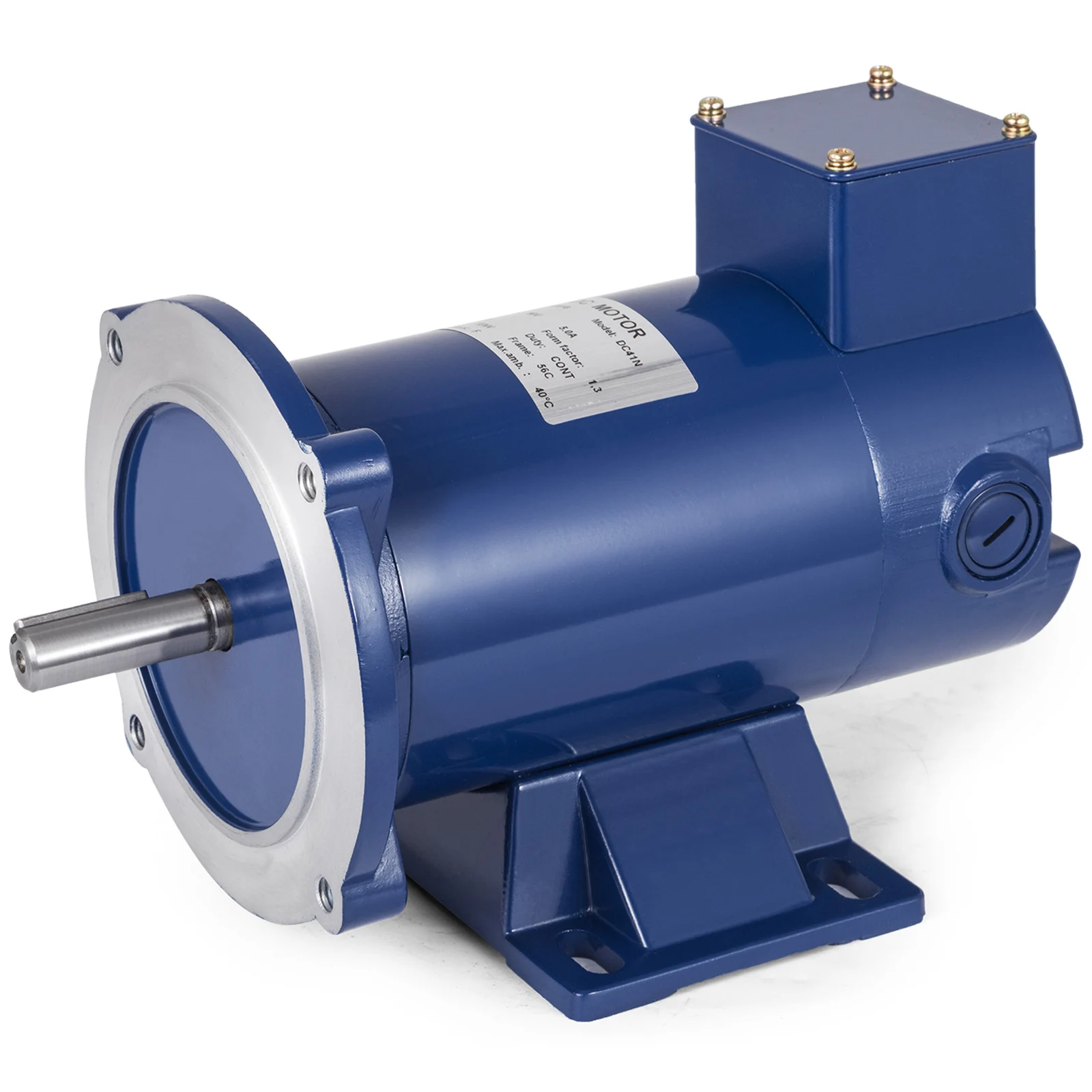 SucceBuy Brushed DC Motor 1/2HP 90V 56C 1750RPM TENV 2.05 N.m Rated Torque for Wire Peeler Baler Paper Cutter w/ 2x Carbon Brush