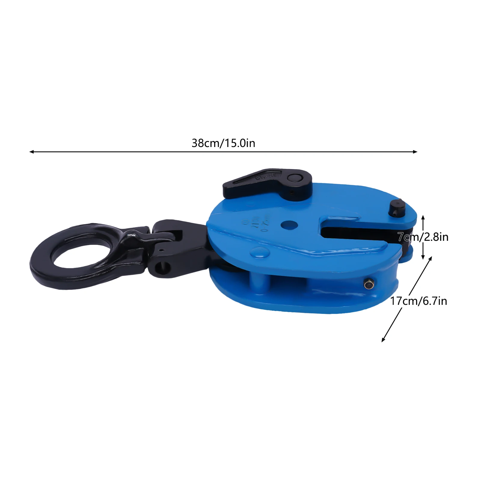 2 Ton High-Quality Alloy Steel Plate Lifting Clamp Jaw Opening Clamp for Lifting And Transporting Heavy Duty 4409.25 LBS Capacity