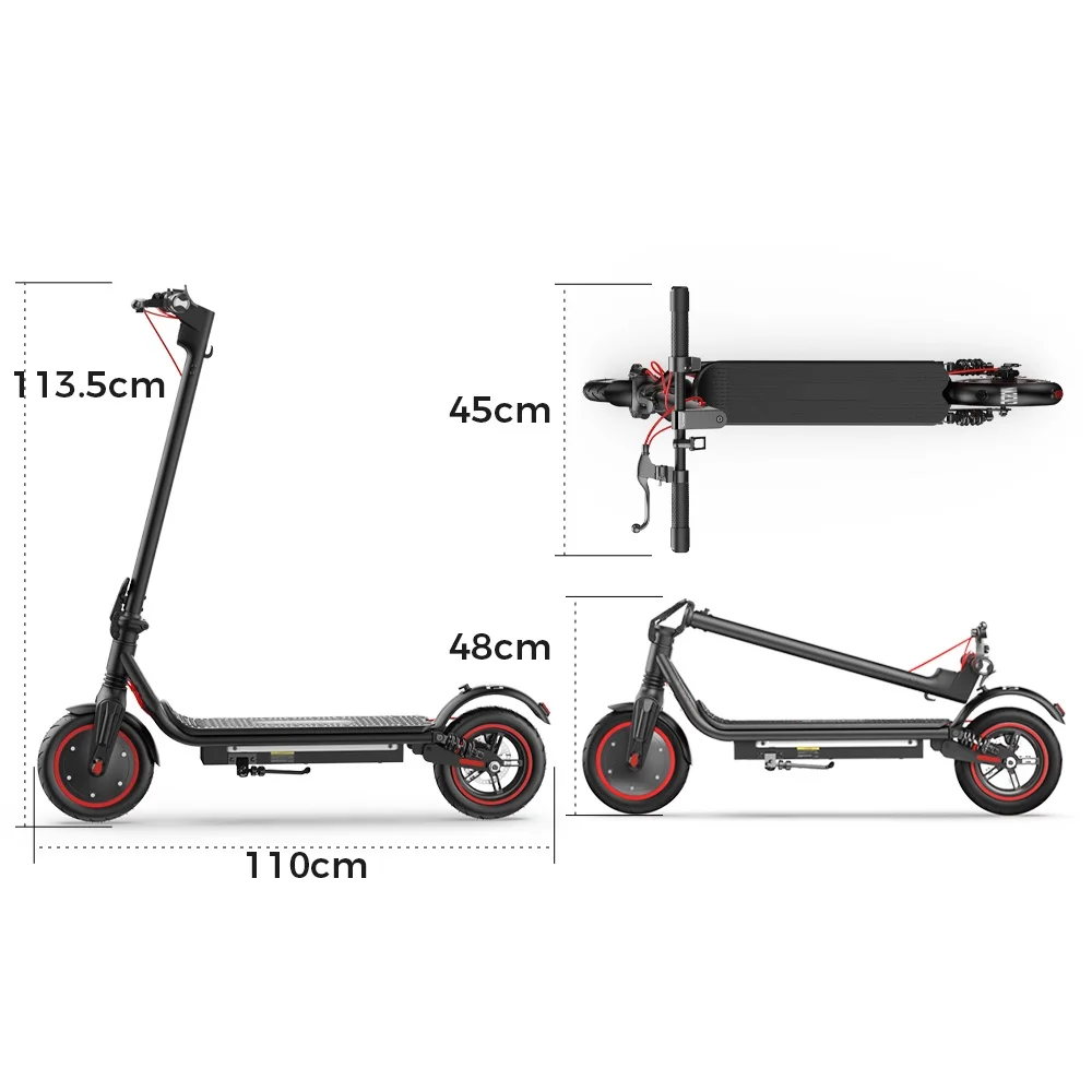 Electric Scooter W7 8.5Inch 36V 10.5Ah 25-35km Range 4-Speed Modes Electric Scooters double shock absorbers E Scooters