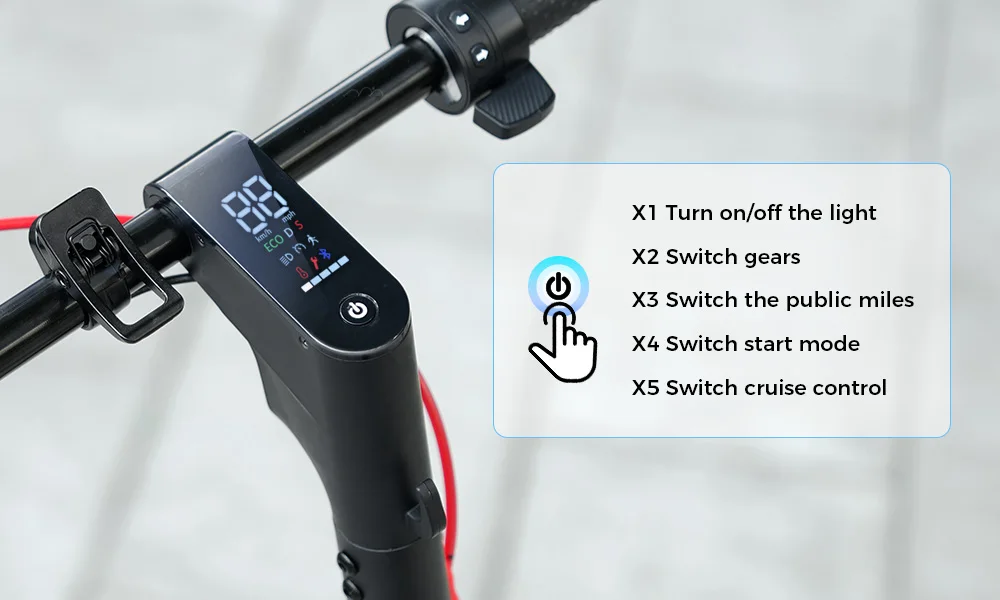 Electric Scooter W7 8.5Inch 36V 10.5Ah 25-35km Range 4-Speed Modes Electric Scooters double shock absorbers E Scooters