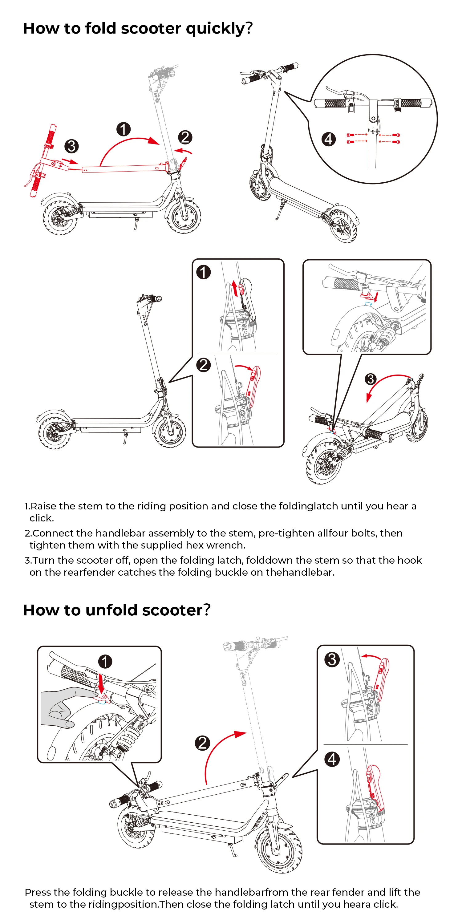 Electric Scooter W7 8.5Inch 36V 10.5Ah 25-35km Range 4-Speed Modes Electric Scooters double shock absorbers E Scooters