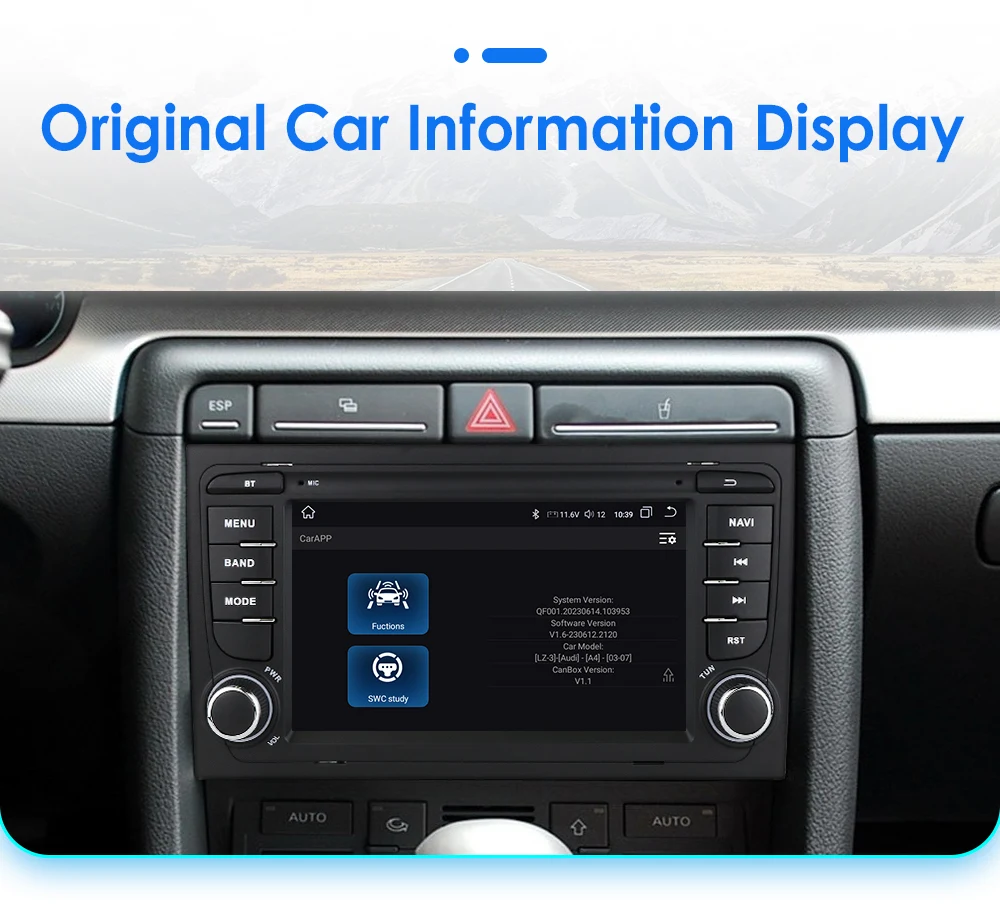 Hizpo 7 Inch Car Multimedia Radio For Audi A4 2002-2007 S4 RS4 B6 B8 B7 GPS Navi 2din Stereo Wireless CarPlay Android Auto