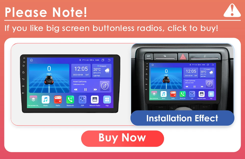 Hizpo 7 Inch Car Multimedia Radio For Audi A4 2002-2007 S4 RS4 B6 B8 B7 GPS Navi 2din Stereo Wireless CarPlay Android Auto