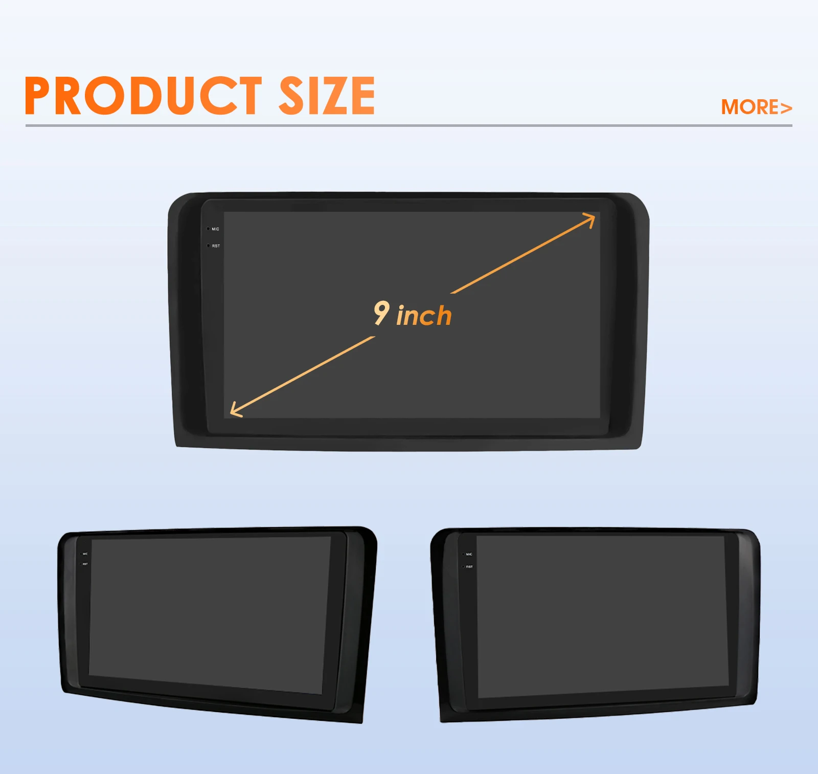 Hizpo 9" Car Multimedia Player For Mercedes ML W164 X164 ML350 ML300 GL500 ML320 ML280 GL350 GPS Stereo 2din Android Carplay RDS