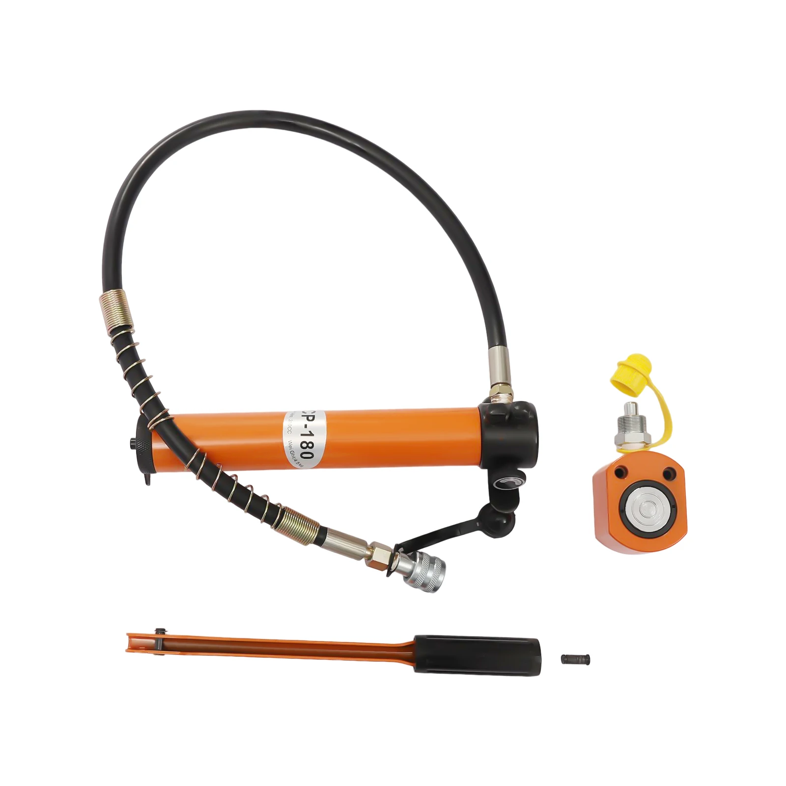 10T Hydraulic Ram Cylinder Jack Hydraulic Jack Hand Pump Single-Acting 0.43" Stroke for Machinery Shipbuilding